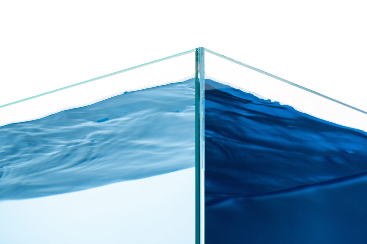 Ultum Nature Systems Blue Background Limited Edition Rimless Glass Aquarium Tank